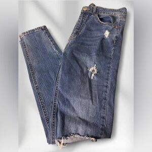 Wild Fable Blue Distressed Boyfriend Jeans